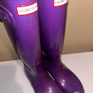 Hunter Sparkling Violet Rain Boots